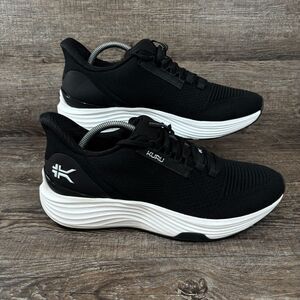 Kuru Atom 2 Shoes Men's 10.5 M Jet Black Bright White Running Walking Casual